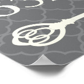 ハウスナンバークローバー引っ越し祝いパーティーギフト ポスター (角)