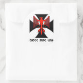 ハウスニュルンベルクゴットミットウンステッカー ラウンドシール (バッグ)