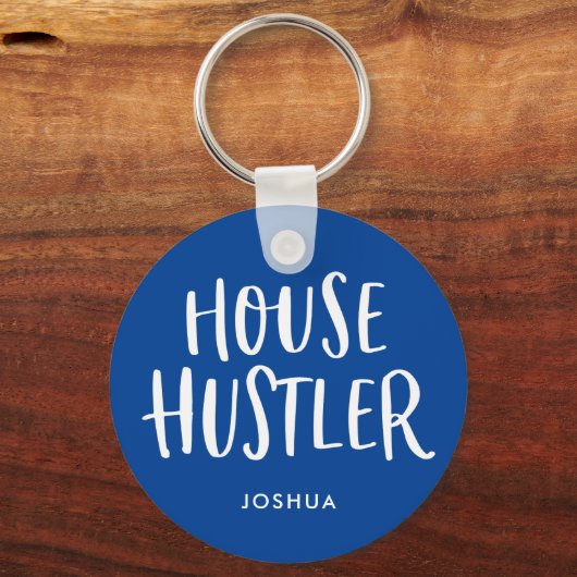 ハウスハスラー実在エステートパーソナライズされたエージェントメン キーホルダー (正面)