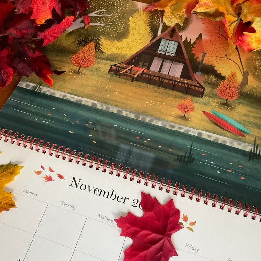 ハウスハッピースイーツホームカレン図解入りの、写真付きのダー カレンダー