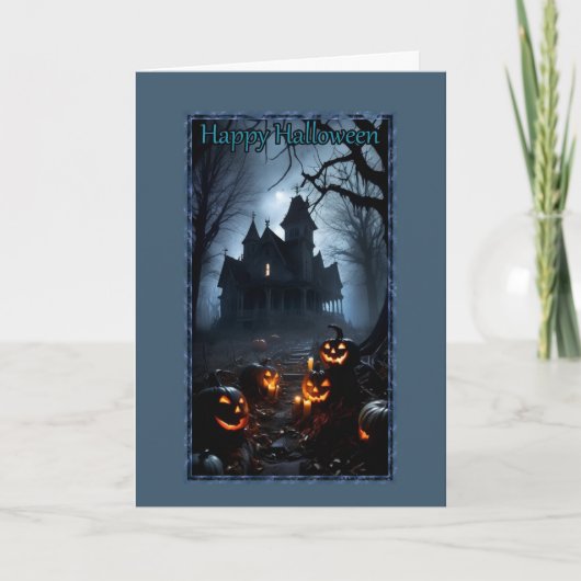 ハウスハロウィン幽霊のよく出るカードへの道 カード (正面)