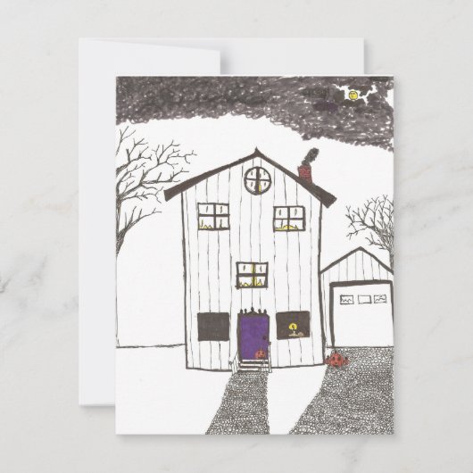 ハウスハロウ不気味ィーン招待状 招待状 (正面)