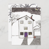 ハウスハロウ不気味ィーン招待状 招待状 (正面/裏面)