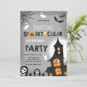 ハウスハロウ幽霊のよく出るィーン誕生日パーティーの招待 招待状 (スタンド正面)