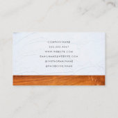 ハウスハンマーのロゴ | スタッコ木材 名刺 (裏面)