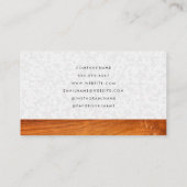 ハウスハンマーのロゴ |タイリング |木材 名刺 (裏面)