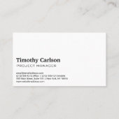 ハウスハンマーのロゴ |木材の背景 名刺 (裏面)