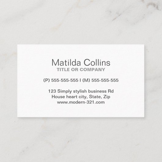 ハウスハート実在不動産業者インテリア装飾者 名刺 (裏面)