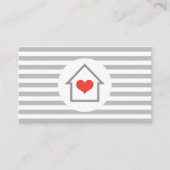 ハウスハート実在不動産業者インテリア装飾者 名刺 (正面)