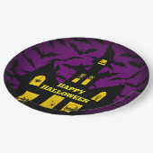 ハウスハ幽霊のよく出るロウィーン紙プレート ペーパープレート (アングル)