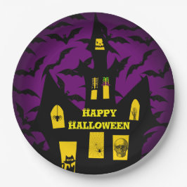 ハウスハ幽霊のよく出るロウィーン紙プレート ペーパープレート
