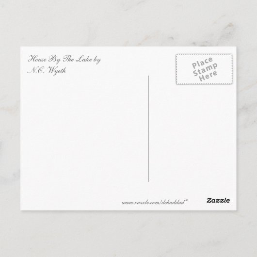 ハウスバイザレイク ポストカード (裏面)