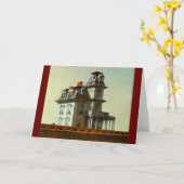 ハウスバイザレライド – エドワードホッパー1925 カード (黄色い花)