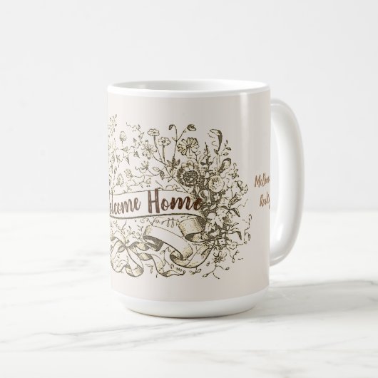 ハウスバイヤーウェルカム実在エテートプロモーション不動産仲介業者 コーヒーマグカップ (正面右)