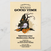 ハウスバジェット幽霊のよく出るハロウィーン招待状 (正面)