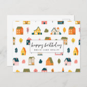 ハウスパターン不動産 ハッピーバースデー ポストカード (正面/裏面)