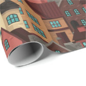 ハウスパターン ラッピングペーパー (ロールコーナー)