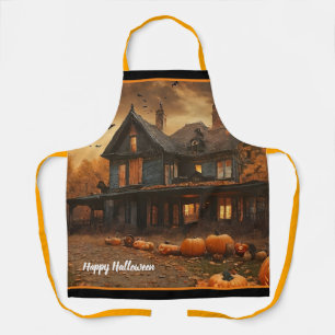 ハウスパンプキ不気味ンハロウィーンコレクション エプロン