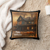 ハウスパンプキ不気味ンハロウィーンコレクション クッション (ブランケット)