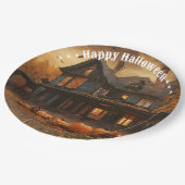 ハウスパンプキ不気味ンハロウィーンコレクション ペーパープレート (アングル)