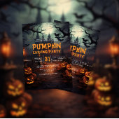 ハウスパンプキ幽霊のよく出るンカービングハローウィンパーティ 招待状