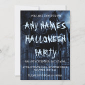 ハウスパーソナライズされたハローウィンパーティ招待状 招待状 (正面)