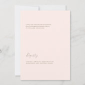 ハウスパーティーの ブライダルシャンパンお祝い 招待状 (裏面)