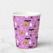 ハウスパーティーハロウィーン |紫 |幽霊 |カボチャ 紙コップ (裏面)