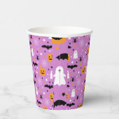 ハウスパーティーハロウィーン |紫 |幽霊 |カボチャ 紙コップ (右)