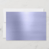 ハウスパーティーパステルピンク抽象芸術スモーキーブルー 招待状 (裏面)