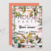 ハウスパーティー - 招待状 (正面/裏面)