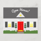 ハウスファサード不動産仲介業者オープンハウスポストカード インビテーションポストカード (正面)