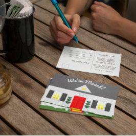 ハウスファサード新しい住所はがき 案内ポストカード