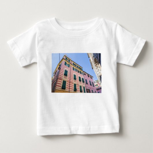 ハウスファサードMonterosso Cinque Terre Liguria Ital ベビーTシャツ (正面)
