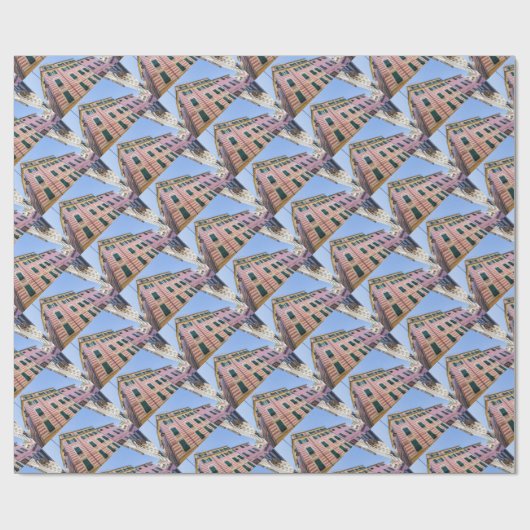 ハウスファサードMonterosso Cinque Terre Liguria Ital ラッピングペーパー (フラット)