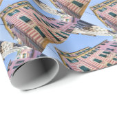 ハウスファサードMonterosso Cinque Terre Liguria Ital ラッピングペーパー (ロールコーナー)