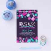 ハウスファンキーミュージッククラブパーティーフライヤー チラシ (シングル)