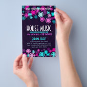 ハウスファンキーミュージッククラブパーティーフライヤー チラシ (ハンドル)