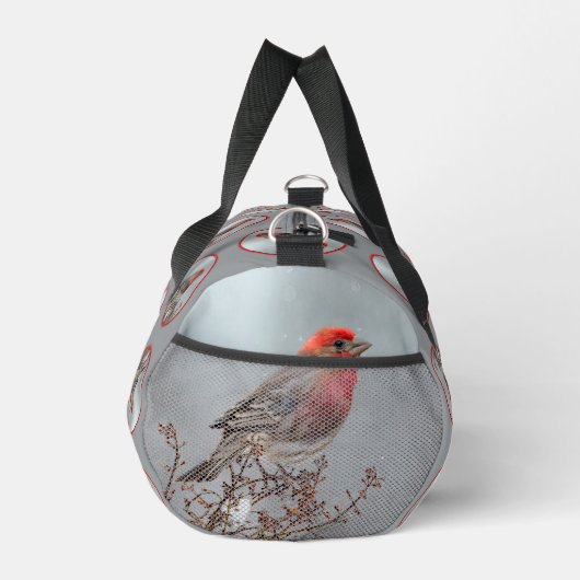 ハウスフィンチインウィンタースノーオリジナル写真 ダッフルバッグ (右)