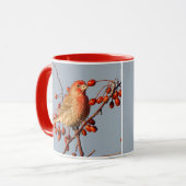 ハウスフィンチウィズホーソーンベリー マグカップ (正面左)