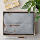 ハウスフィンチin雪 – オリジナル写真 薄葉紙 (ギフト)