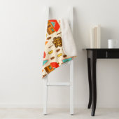 ハウスフォレストヴィンテージシームレスパターン シェルパブランケット (インサイチュ)