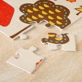 ハウスフォレストヴィンテージシームレスパターン ジグソーパズル (側面)