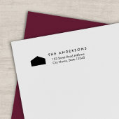 ハウスフモダンァミリーネーム差出人住所 セルフインキングスタンプ