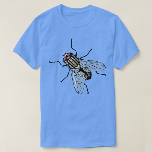 ハウスフライGraphicInsect Bug Entymology Tシャツティー Tシャツ (デザイン正面)