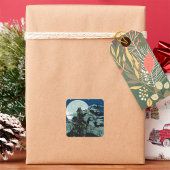 ハウスフル幽霊のよく出るムーンステッカー スクエアシール