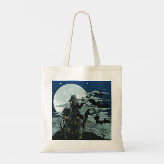 ハウスフル幽霊のよく出るムーントートバッグ トートバッグ (裏面)