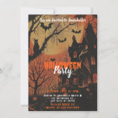 ハウスフル幽霊のよく出るムーンパンプキンスハローウィンパーティ 招待状 (正面)