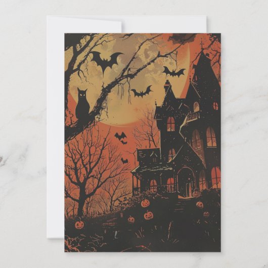 ハウスフル幽霊のよく出るムーンパンプキンスハローウィンパーティ 招待状 (裏面)
