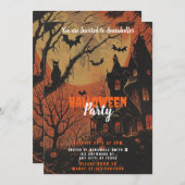 ハウスフル幽霊のよく出るムーンパンプキンスハローウィンパーティ 招待状 (正面/裏面)